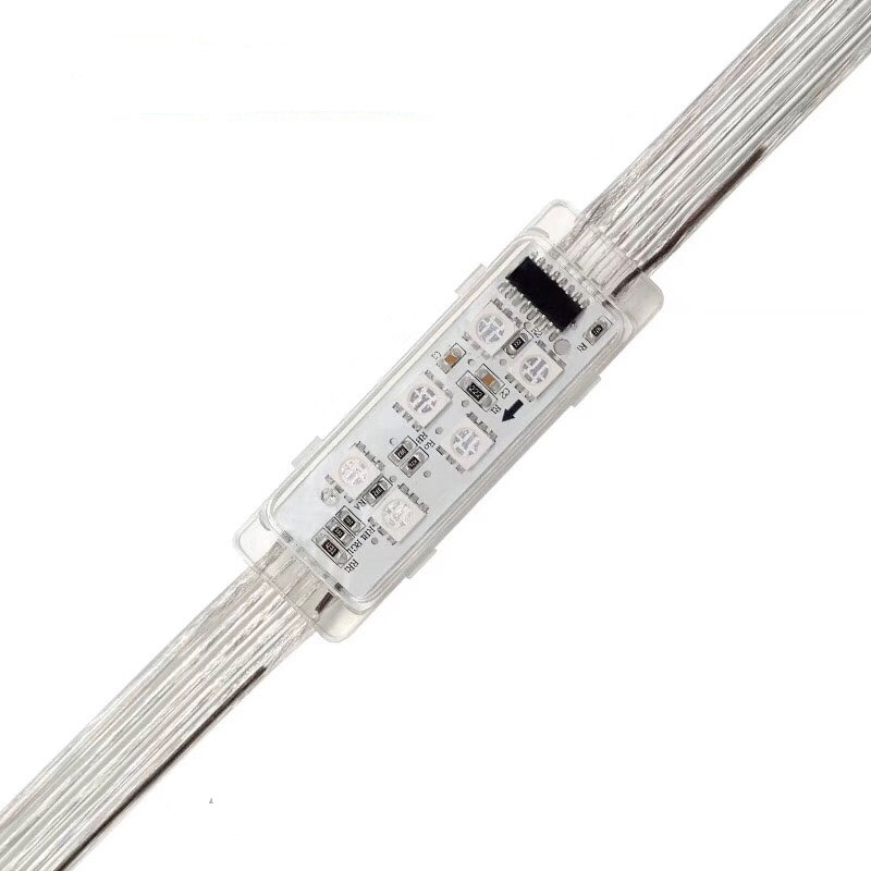 Led chữ nhật 6 mắt full màu DMX